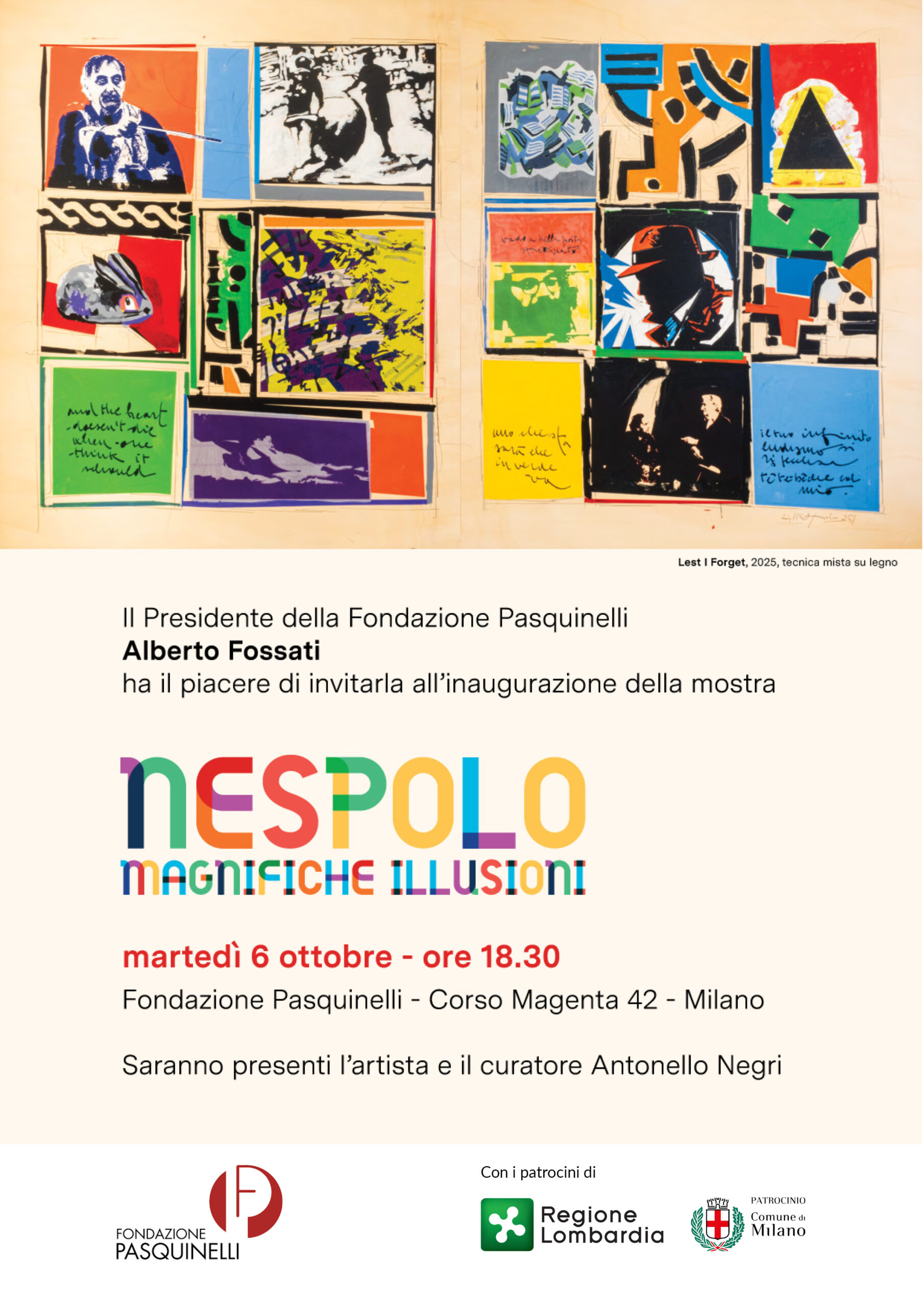 2026.10.06 Invito Ugo Nespolo Fondazione Pasquinelli